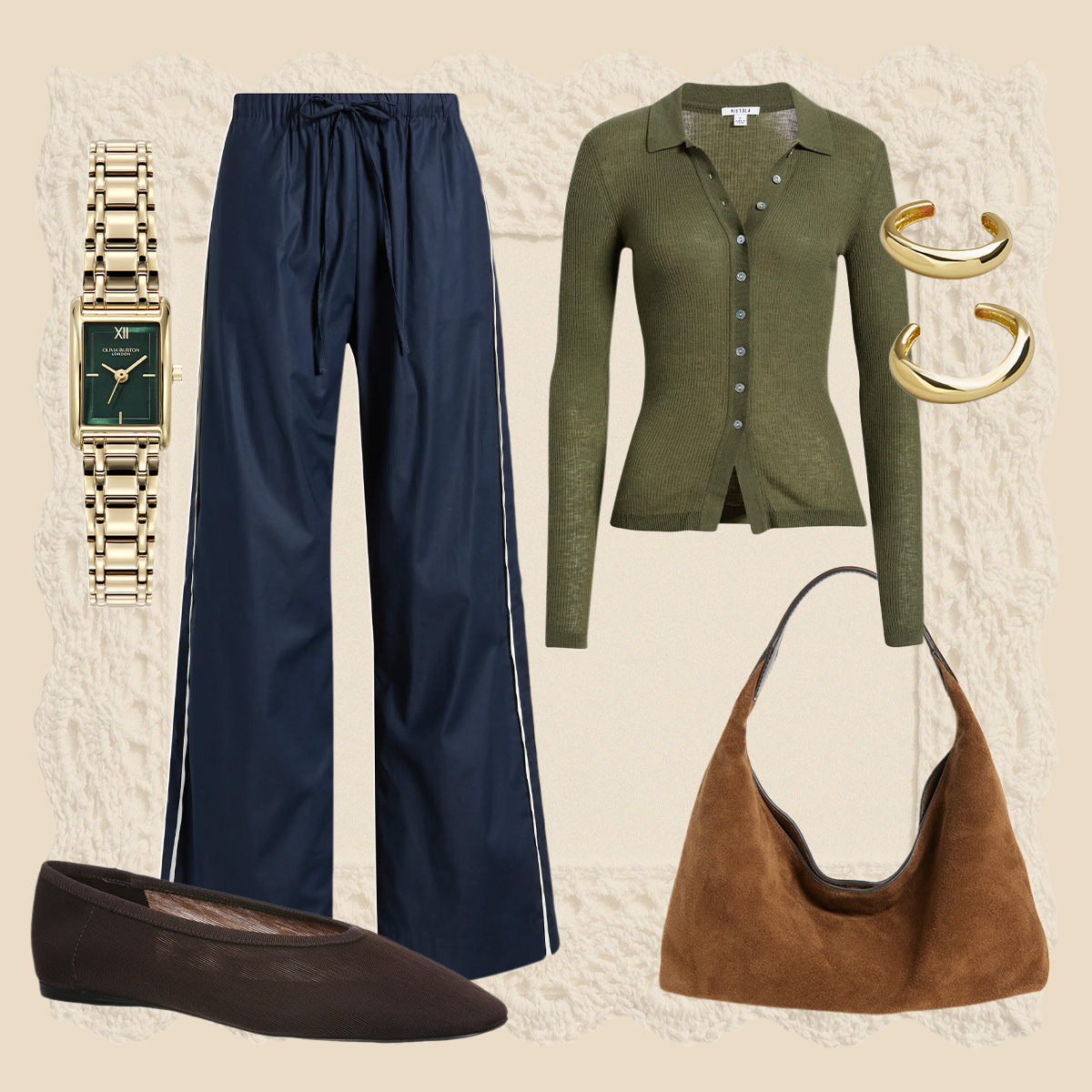 collage of nordstrom anniversary sale fashion pieces 