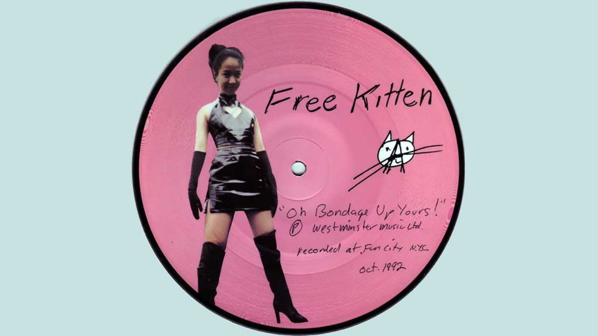 The picture disc for the rare 7&quot; oh bondage up yours free kitten single