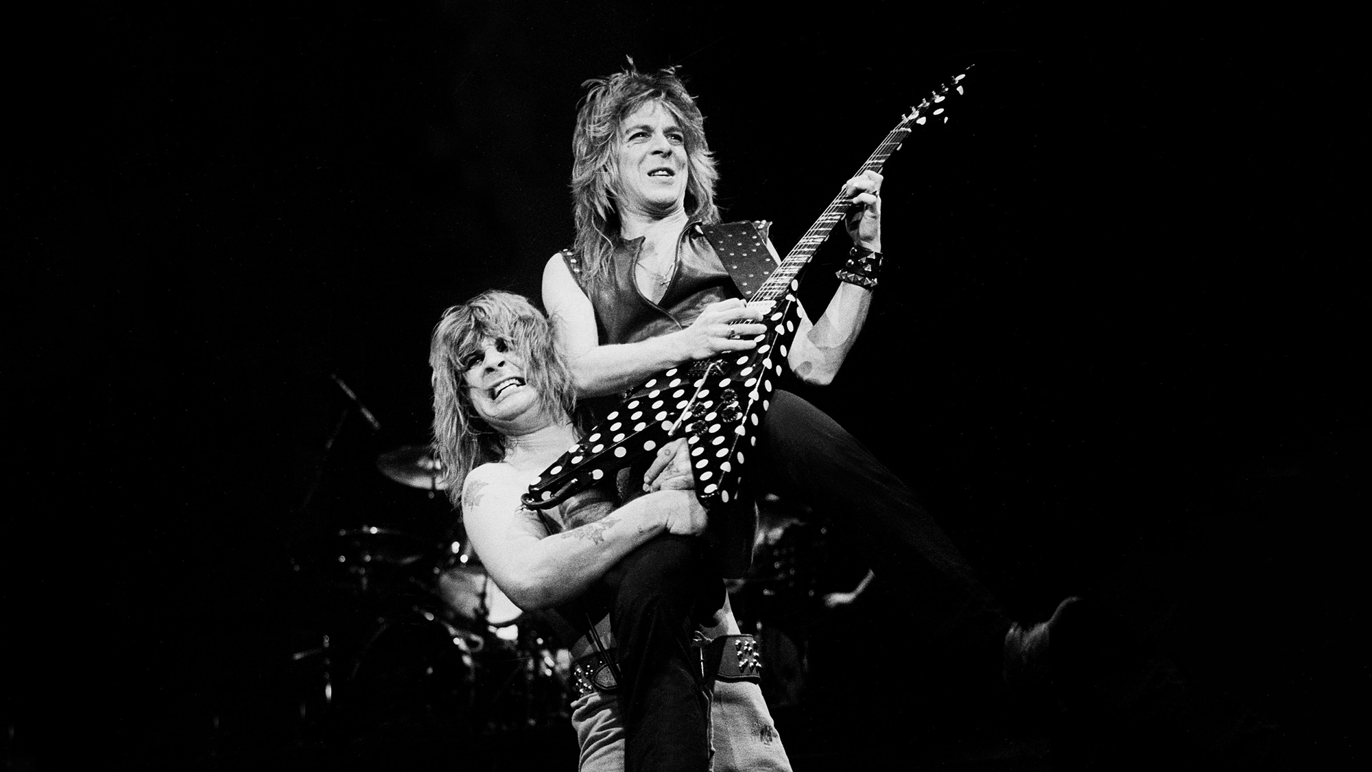 British musician Ozzy Osbourne and Randy Rhoads