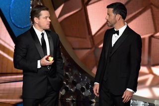 emmys - jimmy kimmel, matt damon