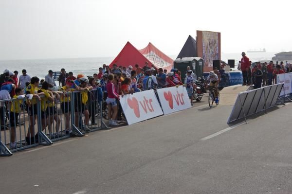 The start and finish area.