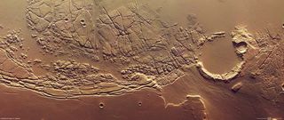 Rugged, Scarred Terrain Seen in New Mars Images