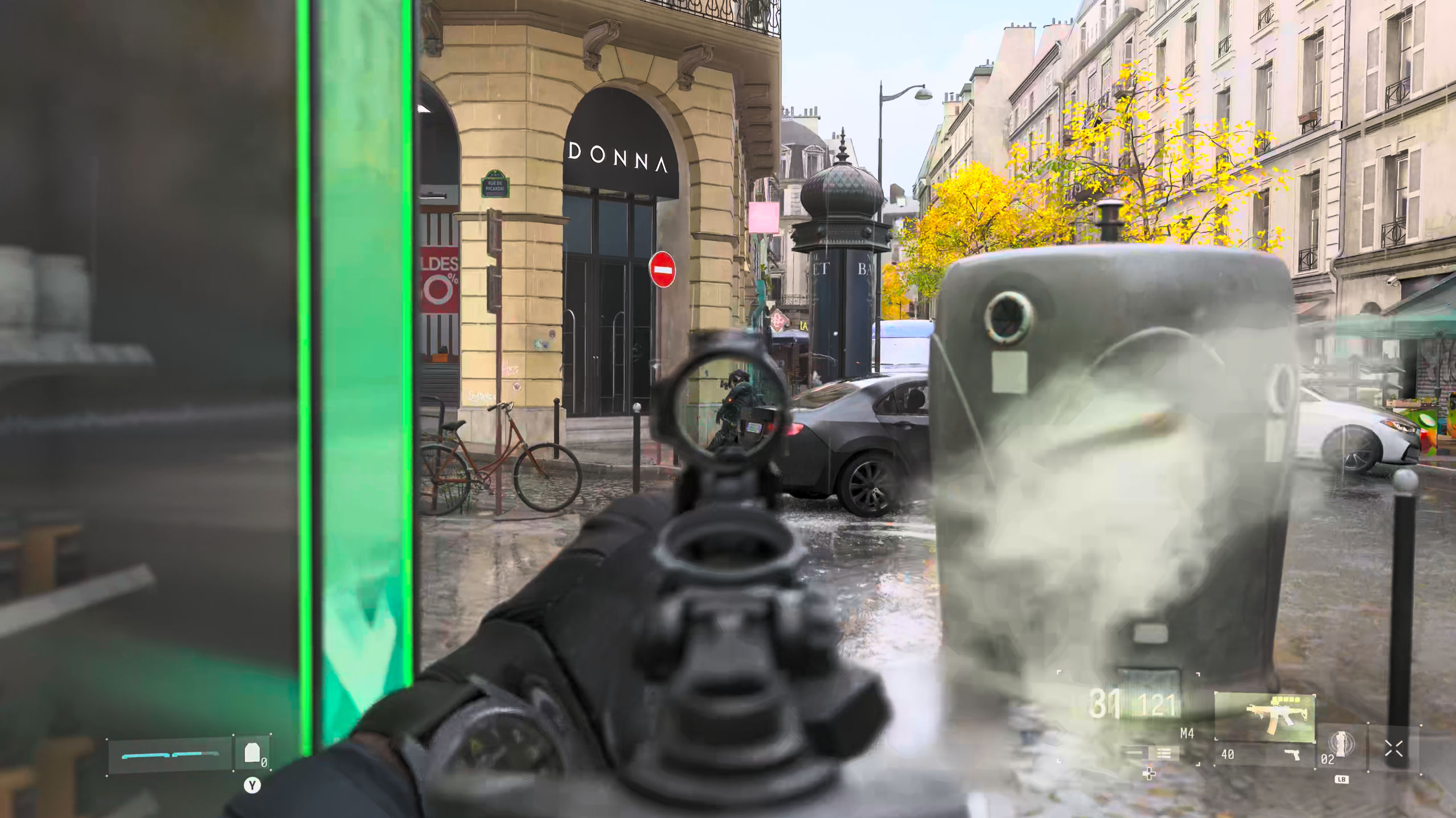 Call of Duty: Modern Warfare 4 campaign gunplay screenshot.