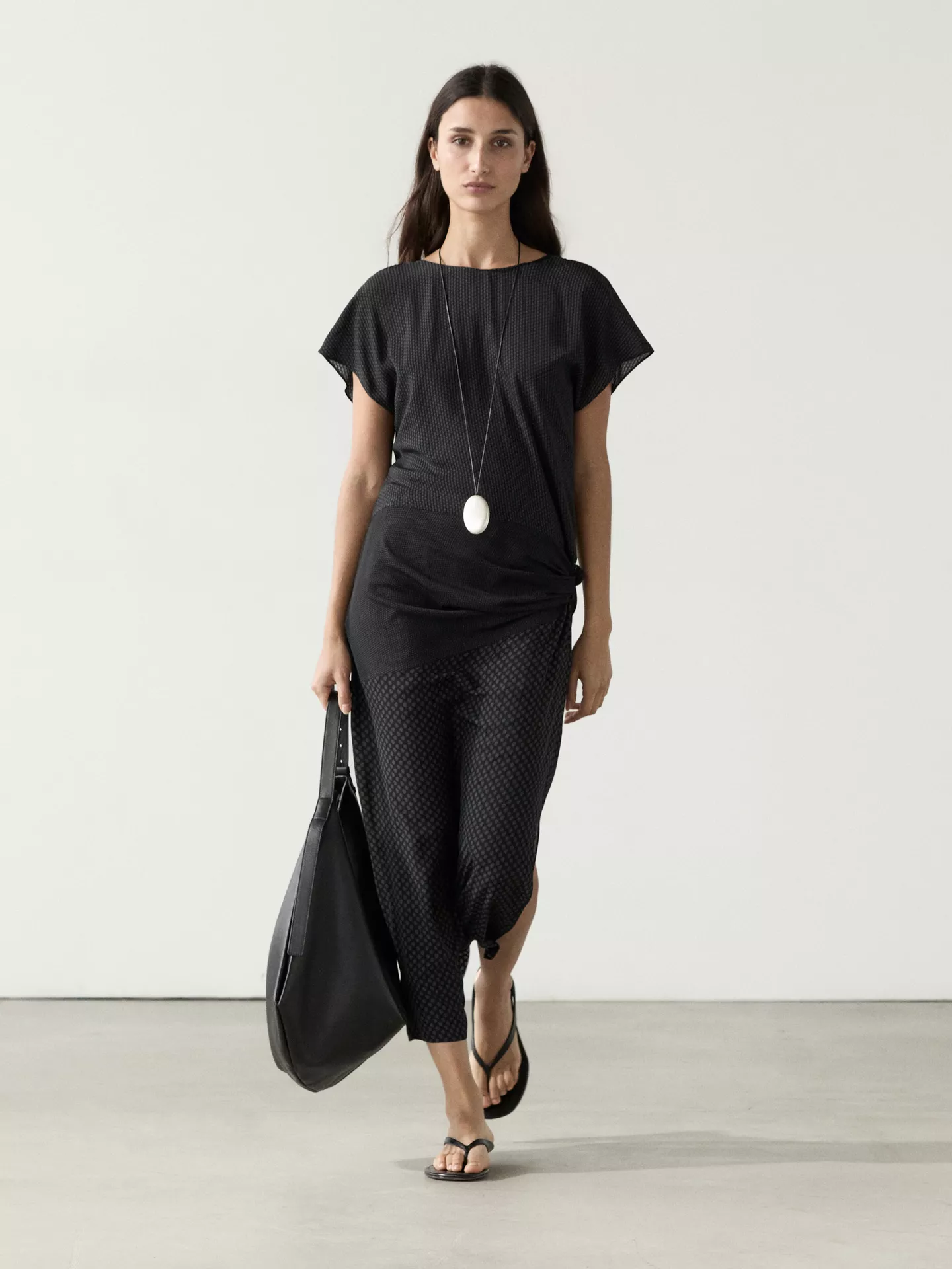 Massimo Dutti Black Dress