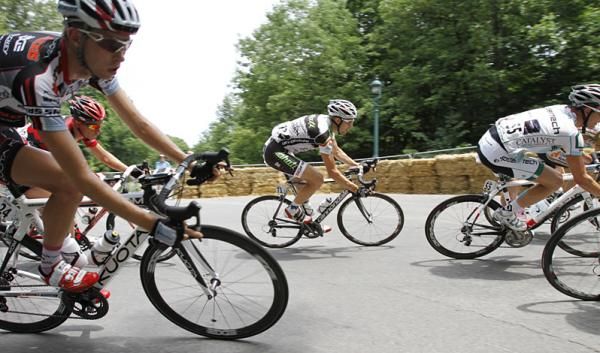Jonny Clarke (UnitedHealthcare) corners during stage five.