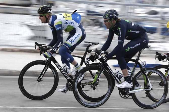 Pablo Lastras (Movistar) - Peeter Wenning (Orica - Green Edge)
