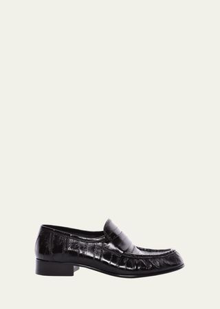 Soft Leather Flat Loafers