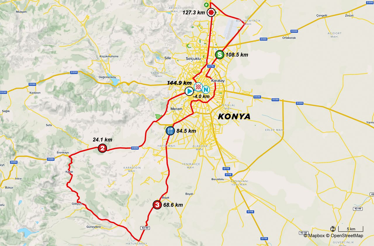stage 2 map Tour of Turkey 2021