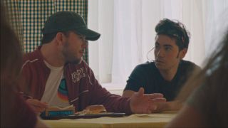 Jimmy Tatro and Noah Galvin in THEATER CAMP.