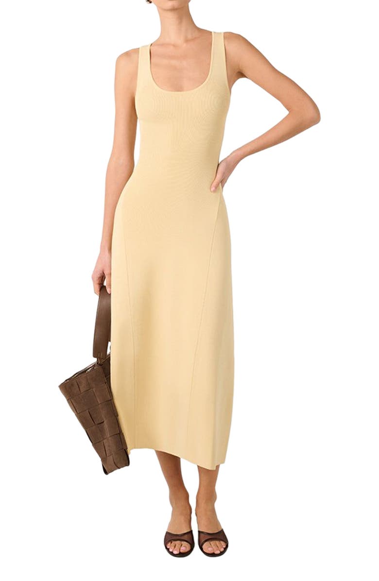 Scoop Neck Midi Dress