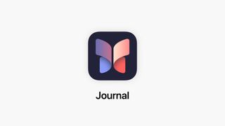 En pressbild för Journal-appen i iOS 17 som visar upp dess officiella logo.