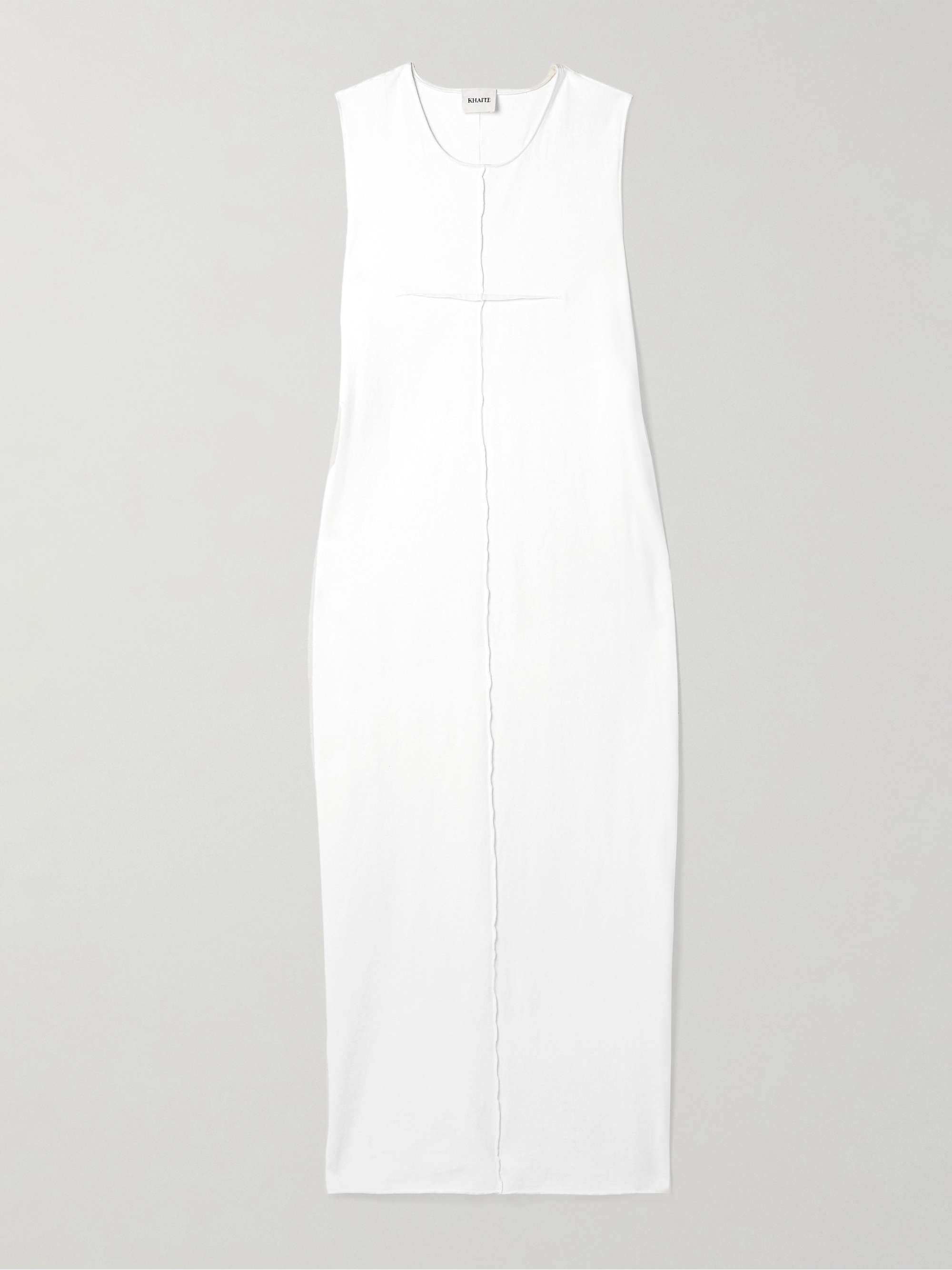 Hal Paneled Cotton-Jersey Midi Dress
