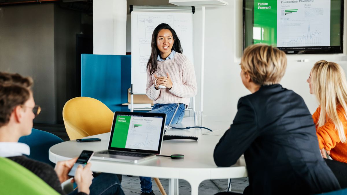 A conference room using Crestron and Microsoft Teams solutions.