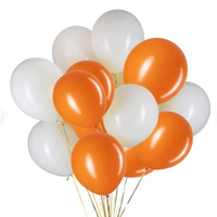 White and orange balloons:View at Etsy