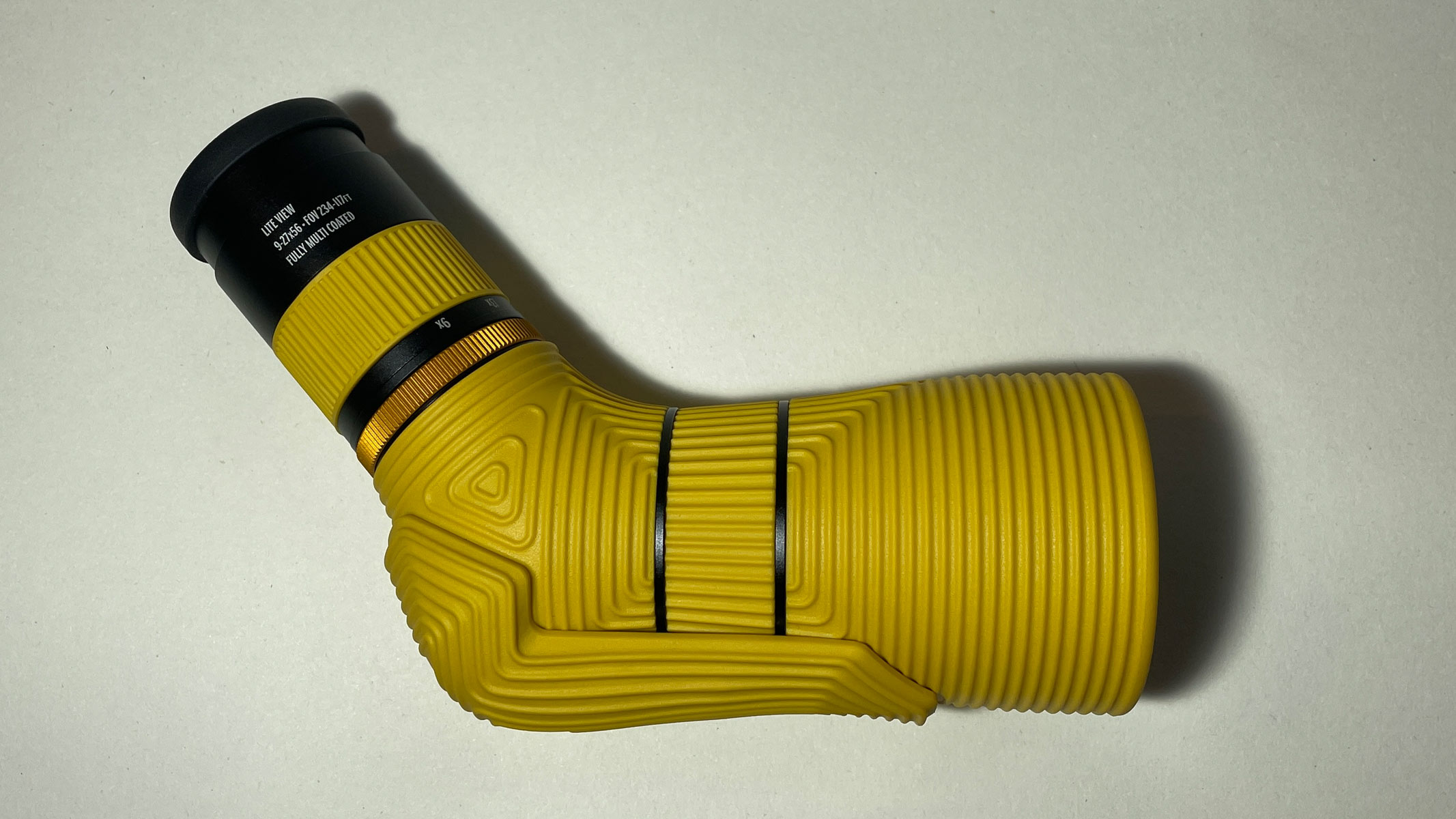 Side view of the Nocs Provisions Lite View spotting scope on a white background.