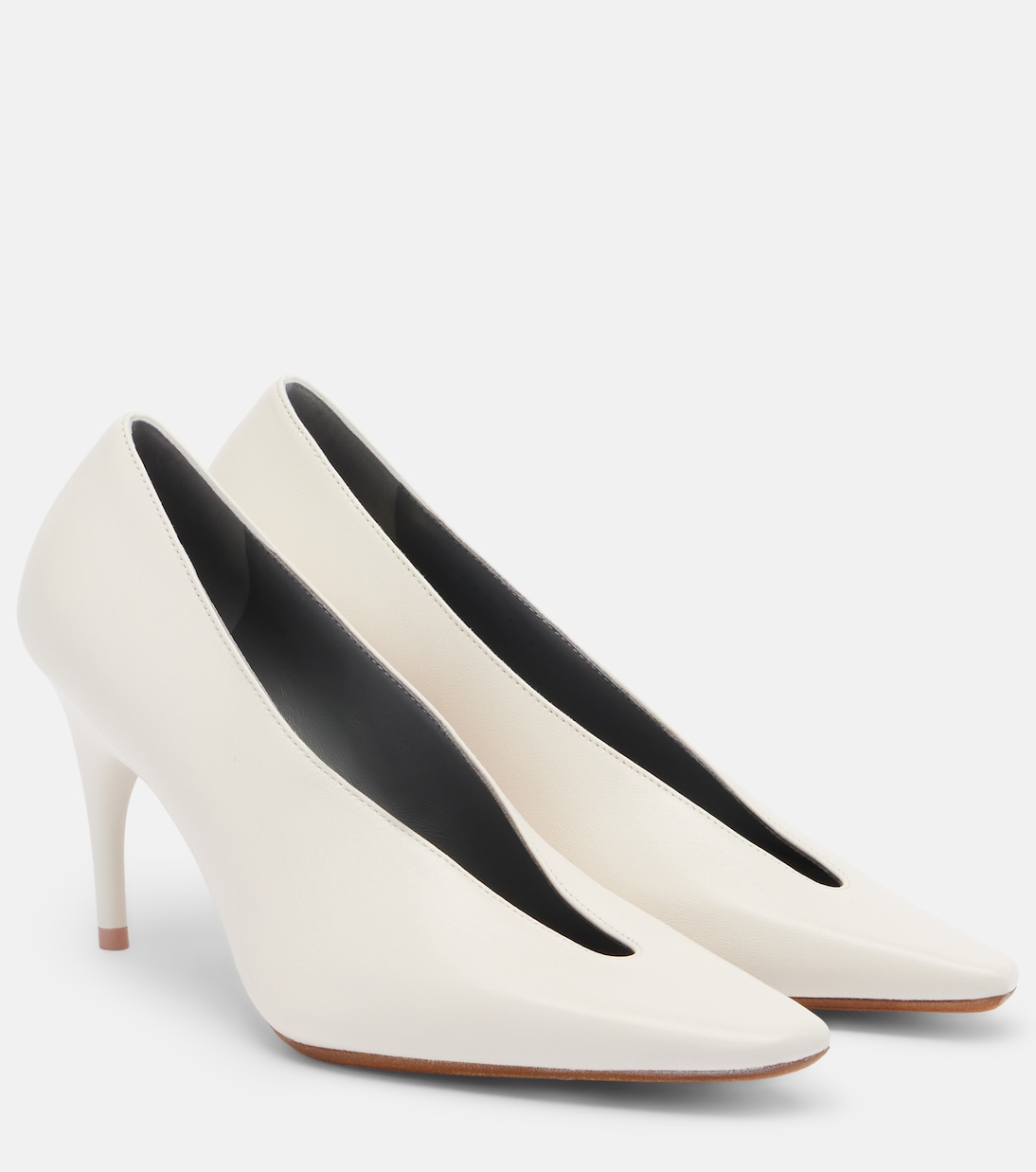 Duchesse Leather Pumps in White - Balenciaga