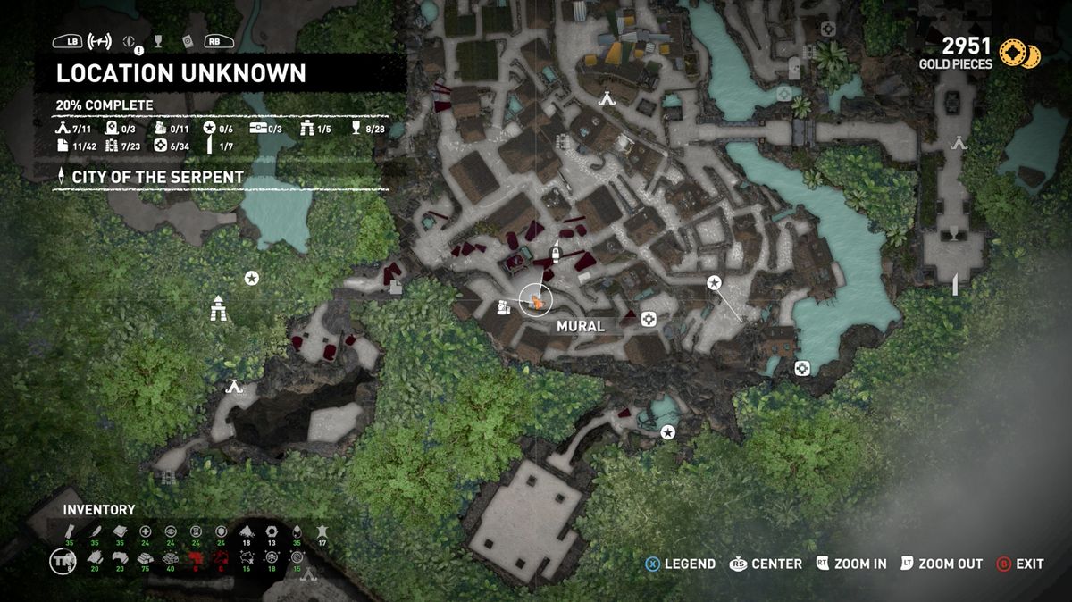 The Hidden City mural locations Complete Shadow of the Tomb Raider