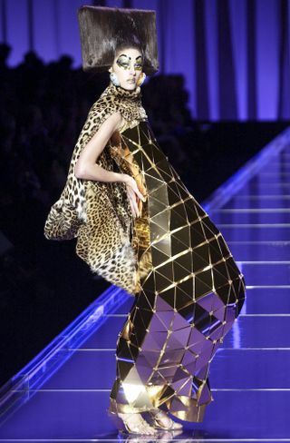 A model walks the runway during the Dior Haute Couture Spring/Summer 2004