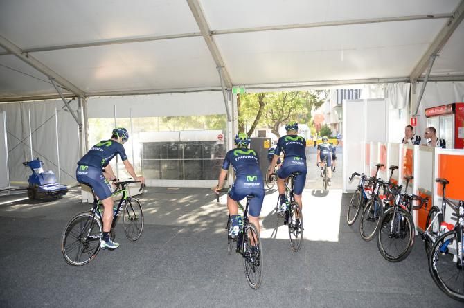 Movistar leave for training