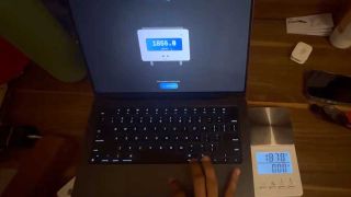 TrackWeight app in action