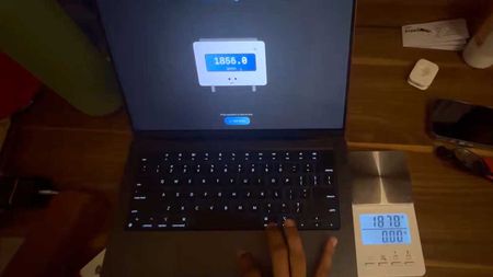 TrackWeight app in action