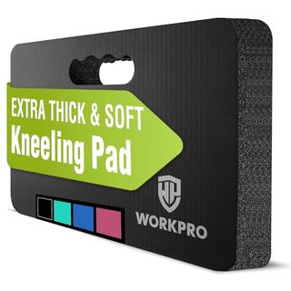 Workpro Extra Thick Kneeling Pad, Soft Foam Cushioning for Knee, Large Foam Kneeler Mat for Gardening, Bathing Baby, Workout Supplies, 17.5 X 11 X 1.5 In, Black