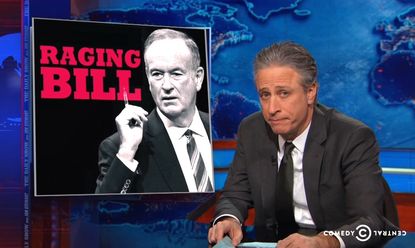 Jon Stewart isn't impressed with the Bill O'Reilly scandal