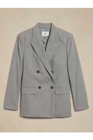 Banana Republic Siena Relaxed Italian Wool Blazer