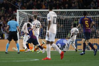 Lionel Messi opens the scoring for Barca
