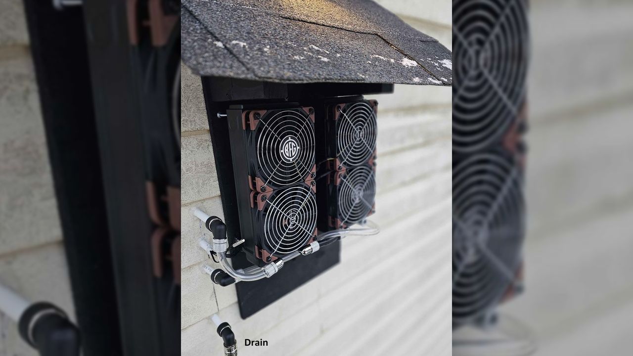 Outdoor Radiators and drain