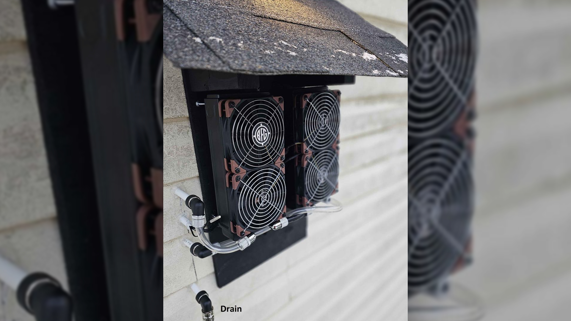 Outdoor Radiators and drain