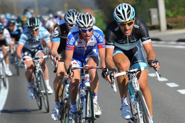 Fabian Cancellara (Leopard Trek) pushes the pace.
