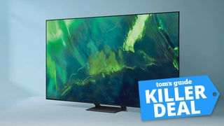Samsung Q70A QLED 4K TV with a Tom's Guide deal block