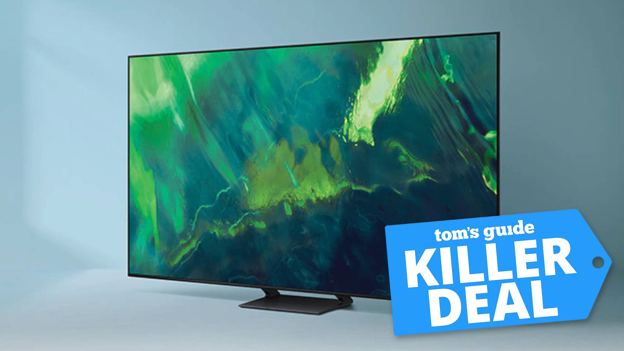 Samsung Q70A QLED 4K TV and Tom's Guide deal block