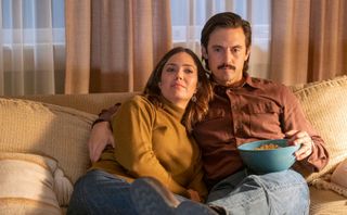 Mandy Moore and Milo Ventimiglia as Rebecca and Jack Pearson in This Is Us