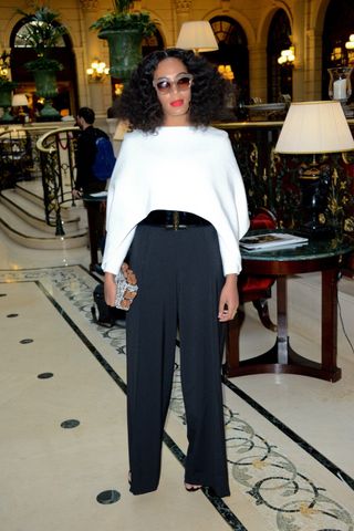 Solange Knowles Front Row At Paris Fashion Week AW15