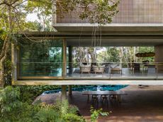 Casa Azul brings sensitive modern architecture to the Atlantic Forest front facade - marcio kogan's work among the new architecture books for spring 2024