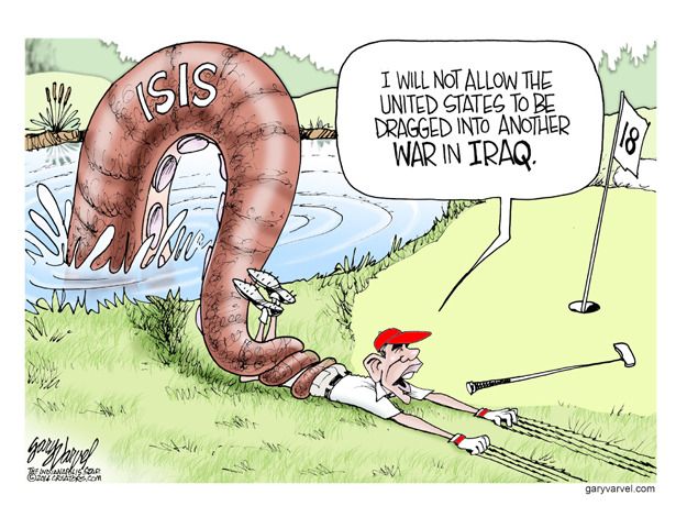 Editorial cartoon Iraq refugees