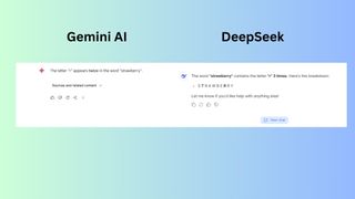 Gemini vs DeepSeek screenshot