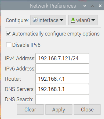 Configurando tu Pi para usar una IP estática