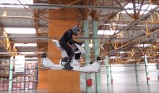 Hoverbike Test Flight