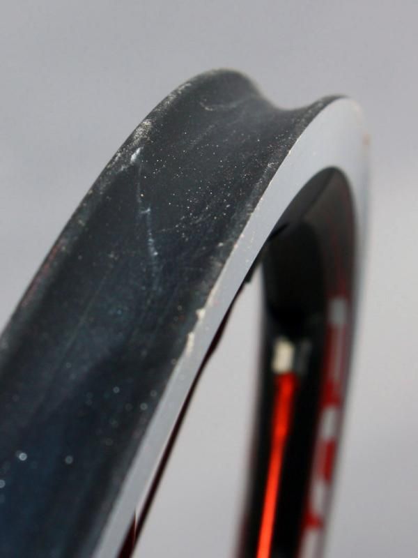 The deep tire bed meshes well with typical road tire sizes but should work well for 'cross-appropriate sizes, too