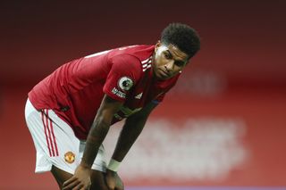 Marcus Rashford has been struggling with a shoulder problem