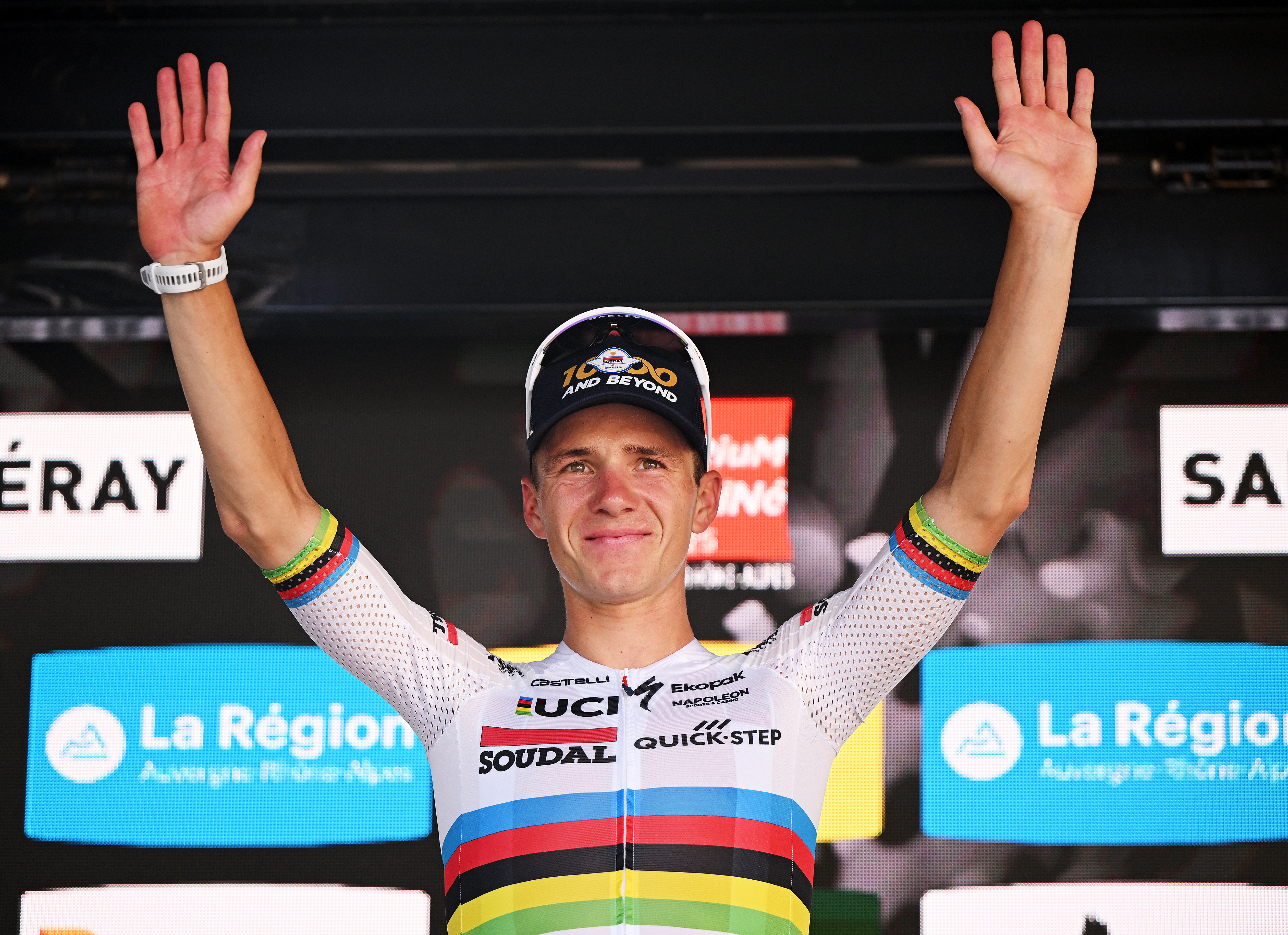 Remco Evenepoel at the Dauphine time trial