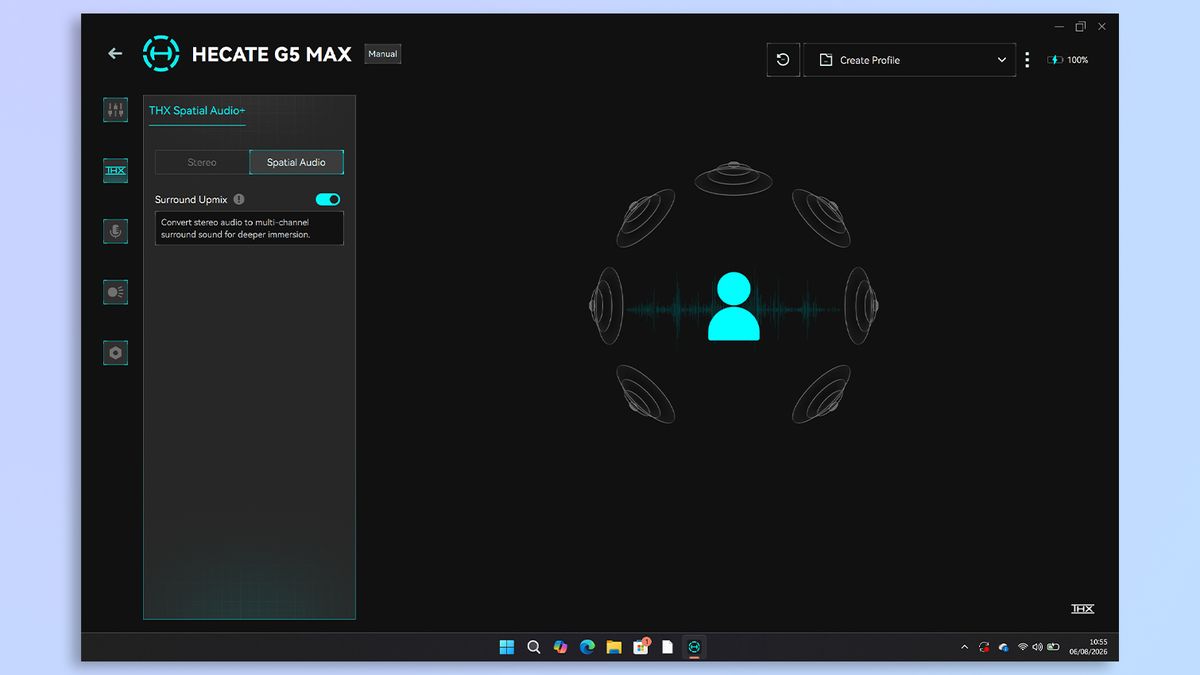 Edifier G5 Max customization app screenshot