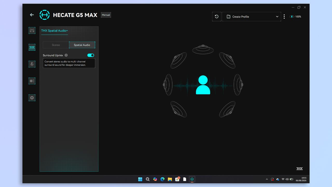 Edifier G5 Max customization app screenshot