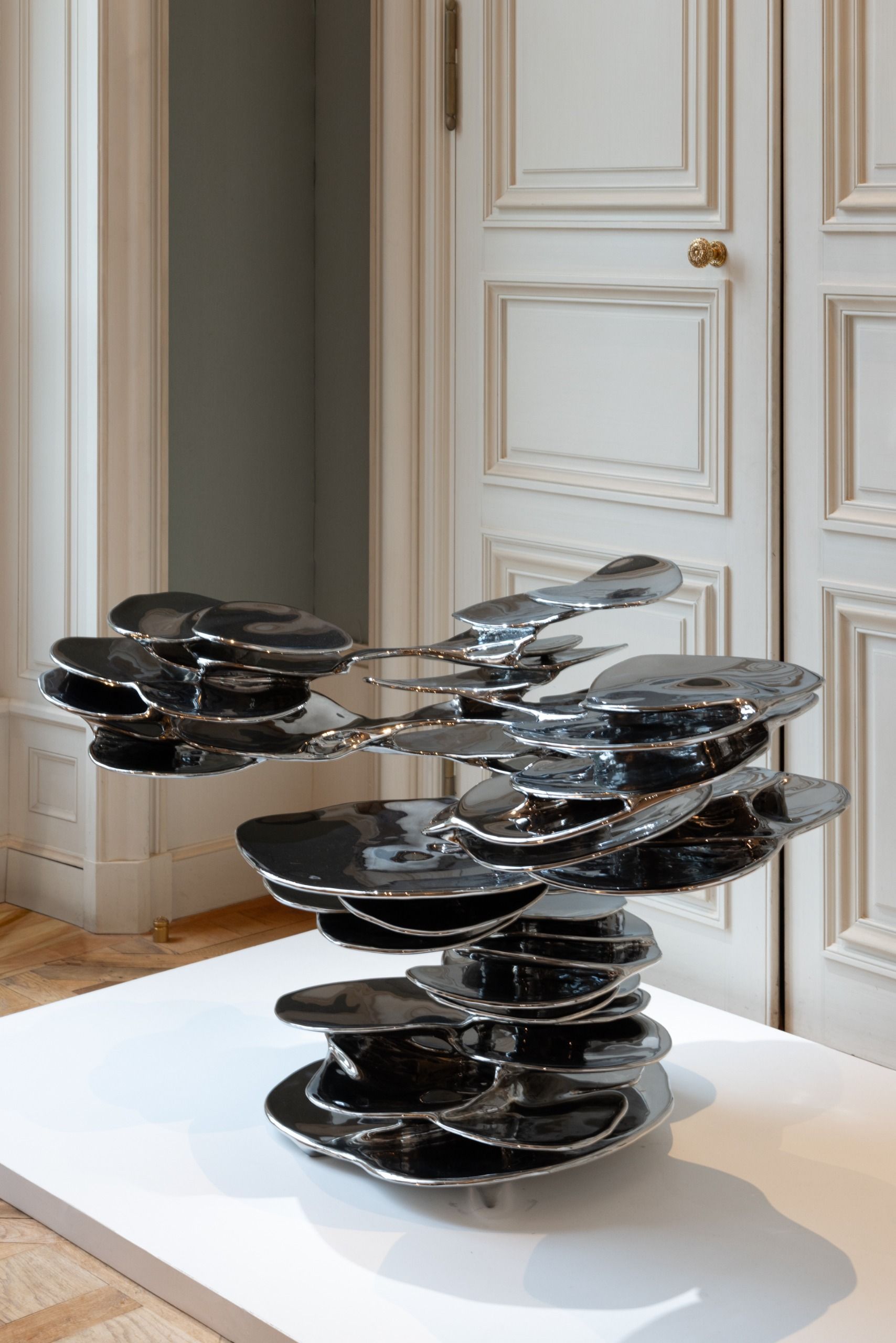 steel chair at design miami paris