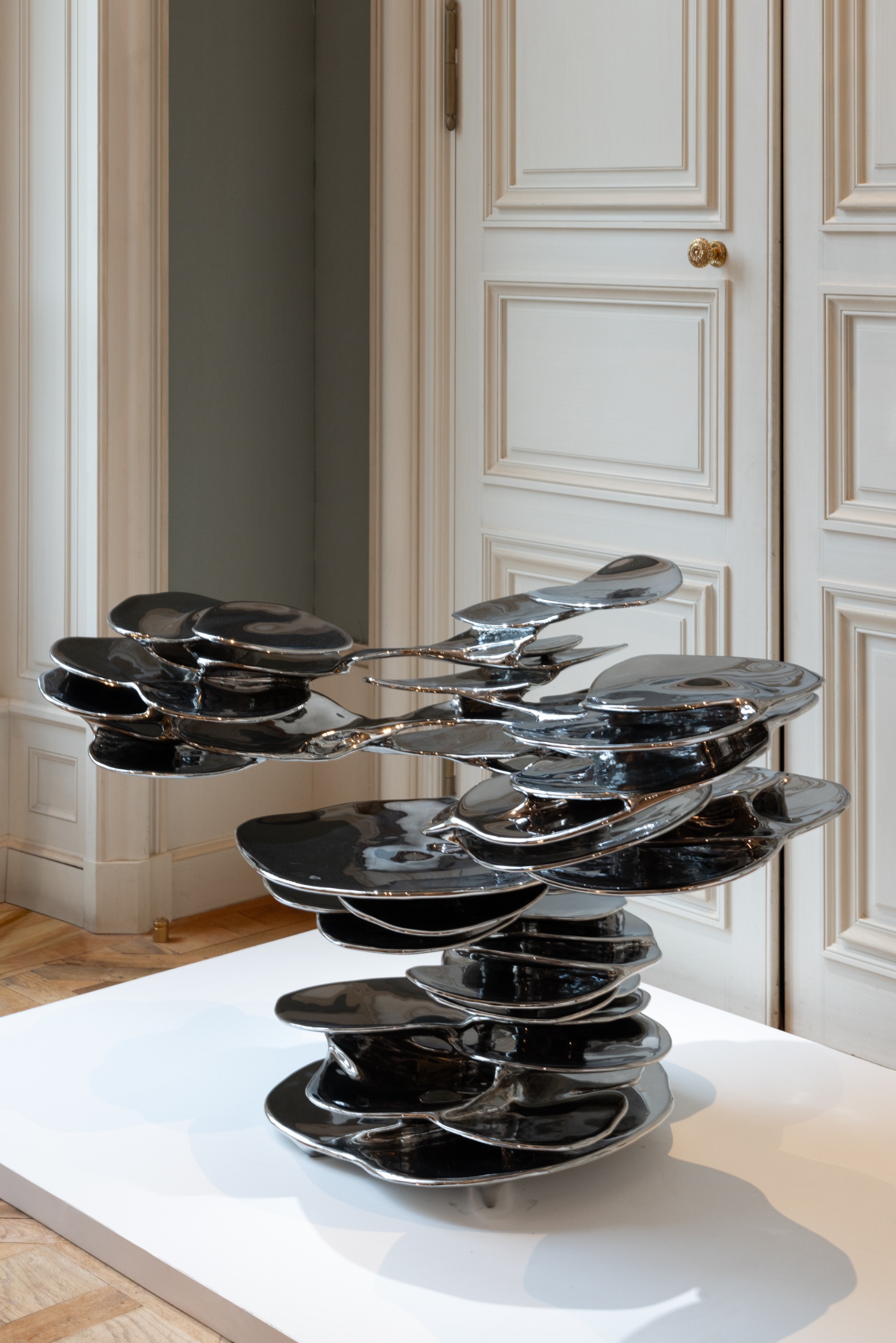 steel chair at design miami paris