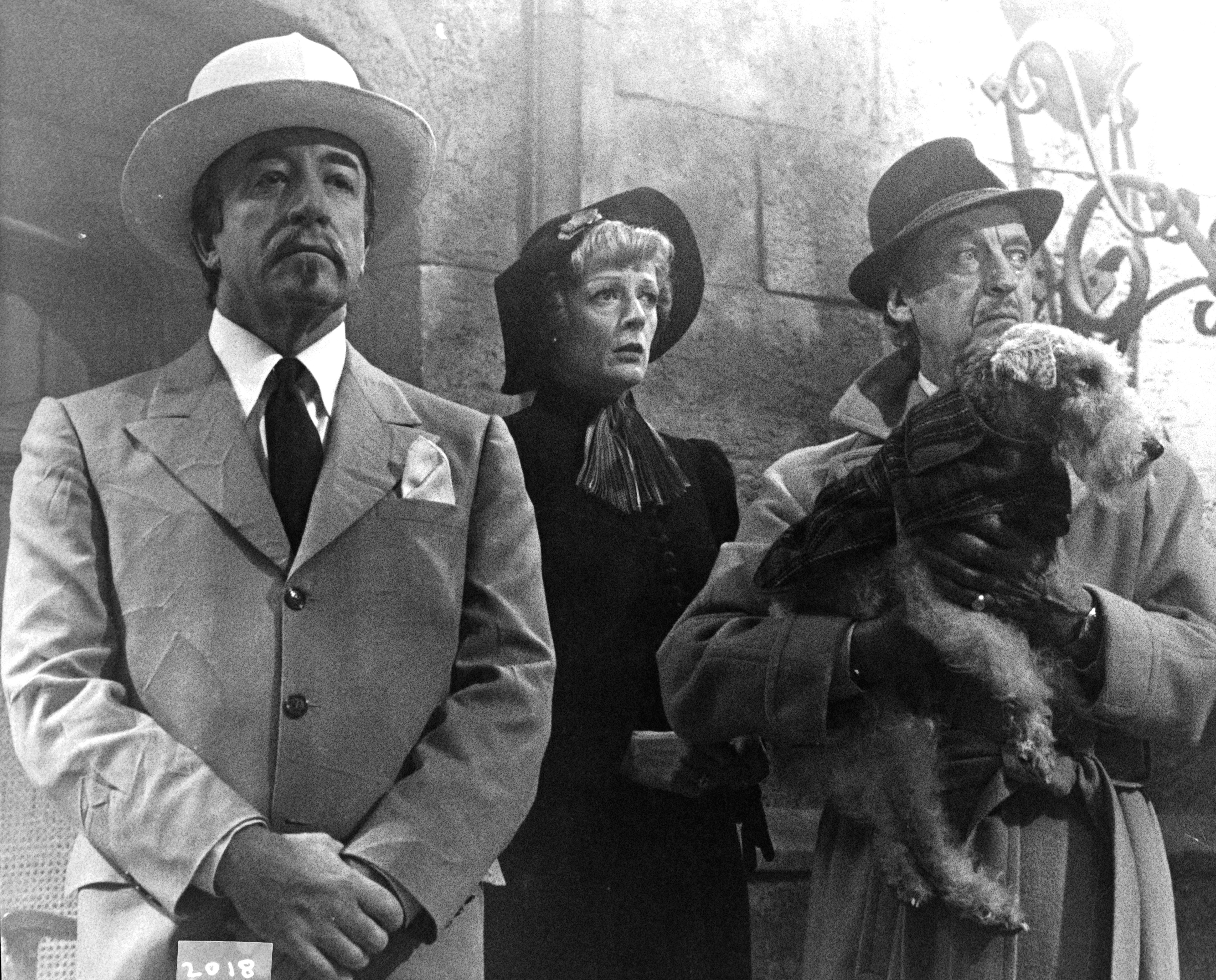 A historical series showing Airedale terriers through time — from wartime heroes to beloved companions. The images include: Airedales carrying messenger satchels during the First World War; dogs in gas masks used for training exercises; soldiers preparing a message-carrying Airedale with a basket strapped to its back; a vintage Hollywood scene featuring a well-dressed couple and their terrier; and a 1920s woman posing proudly with her Airedale on the steps of her home. Together, they capture the breed’s extraordinary versatility — from battlefield bravery to loyal domestic life.