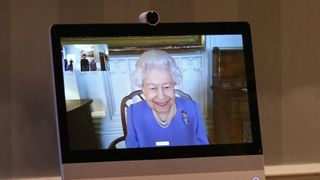 The Queen on Zoom during the pandemic